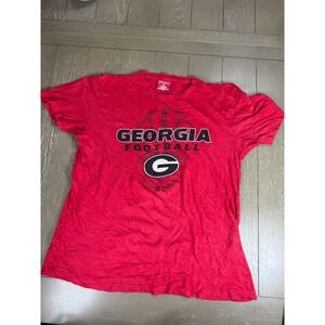Georgia Bulldogs Shirt  Mens Medium Champions Red Crew Neck Football Graphic